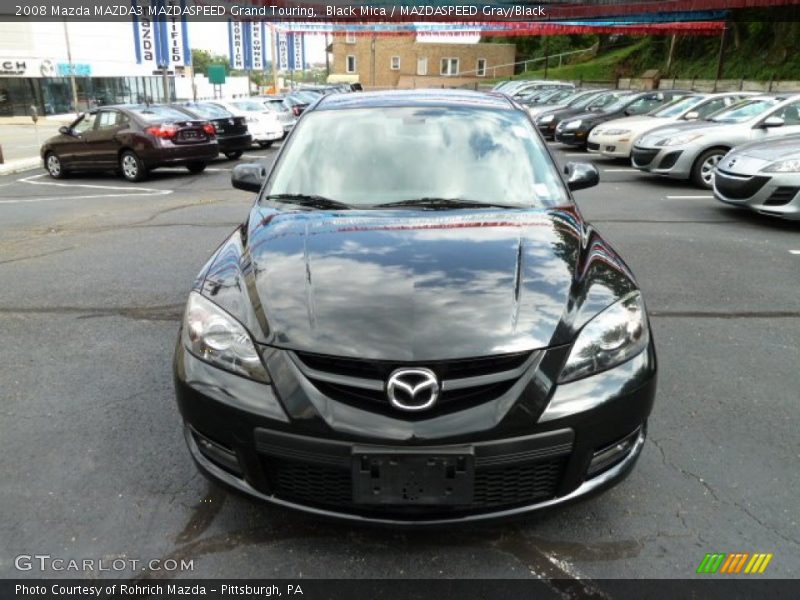 Black Mica / MAZDASPEED Gray/Black 2008 Mazda MAZDA3 MAZDASPEED Grand Touring