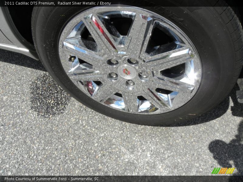 Radiant Silver Metallic / Ebony 2011 Cadillac DTS Premium