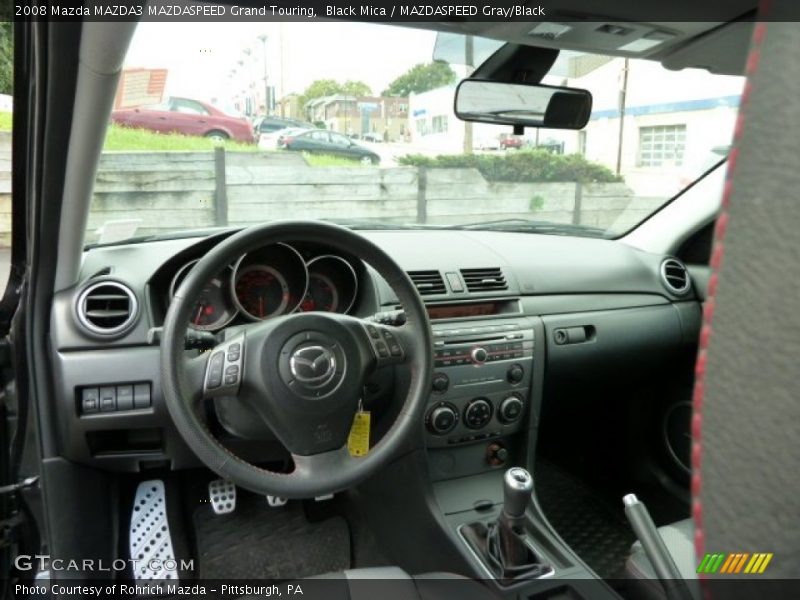 Black Mica / MAZDASPEED Gray/Black 2008 Mazda MAZDA3 MAZDASPEED Grand Touring