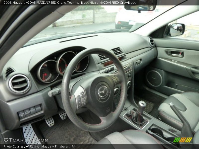  2008 MAZDA3 MAZDASPEED Grand Touring MAZDASPEED Gray/Black Interior