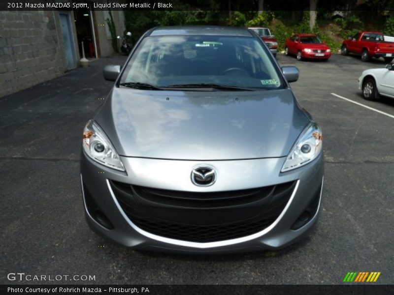 Liquid Silver Metallic / Black 2012 Mazda MAZDA5 Sport