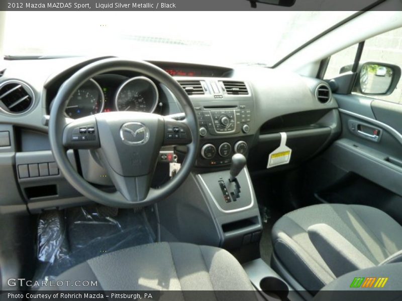 Liquid Silver Metallic / Black 2012 Mazda MAZDA5 Sport