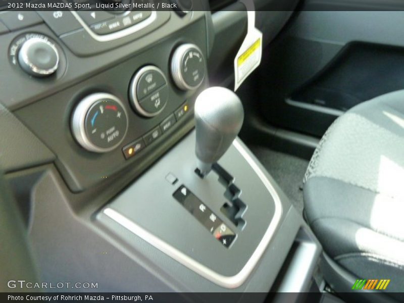 Liquid Silver Metallic / Black 2012 Mazda MAZDA5 Sport