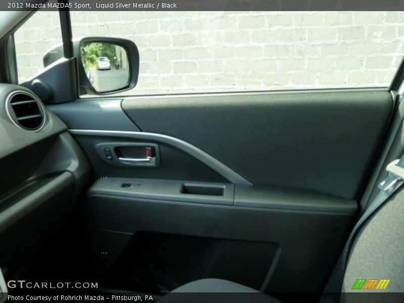 Liquid Silver Metallic / Black 2012 Mazda MAZDA5 Sport