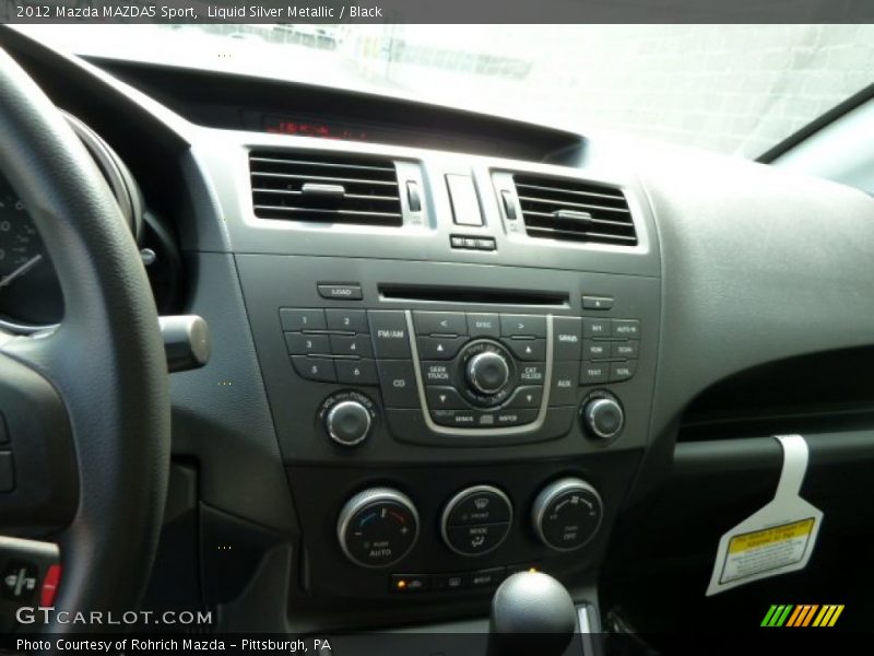 Liquid Silver Metallic / Black 2012 Mazda MAZDA5 Sport