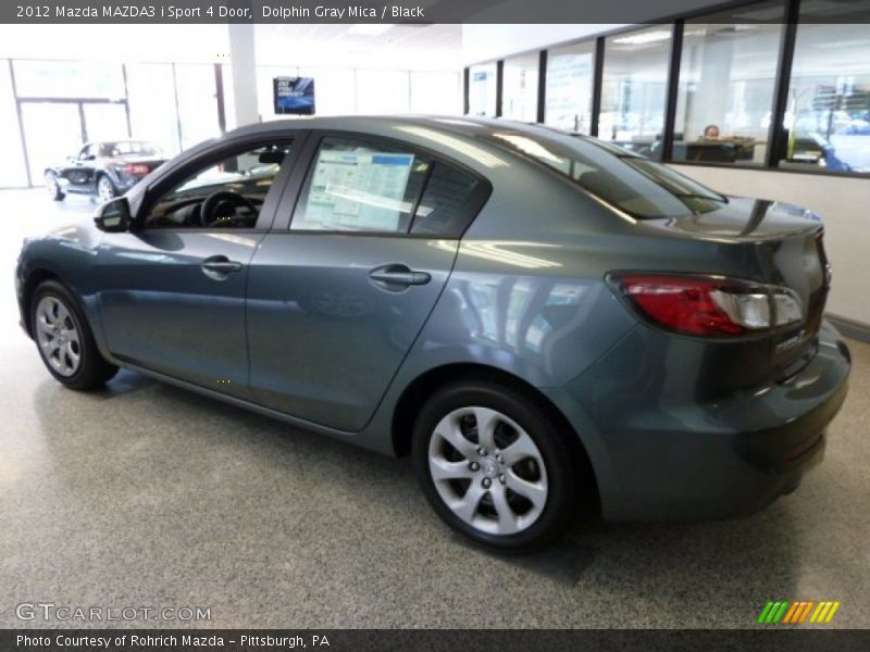 Dolphin Gray Mica / Black 2012 Mazda MAZDA3 i Sport 4 Door