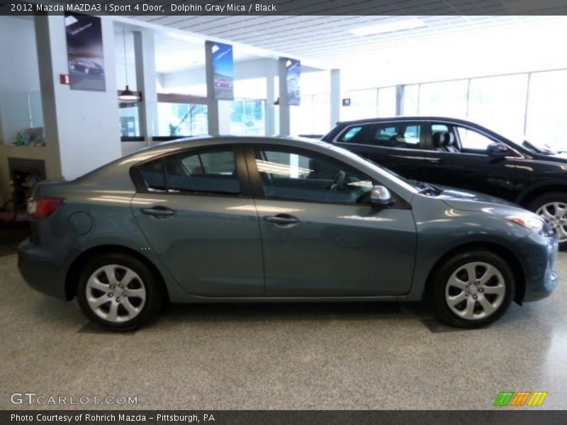 Dolphin Gray Mica / Black 2012 Mazda MAZDA3 i Sport 4 Door