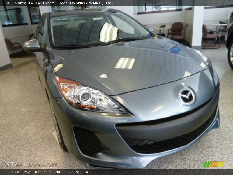 Dolphin Gray Mica / Black 2012 Mazda MAZDA3 i Sport 4 Door