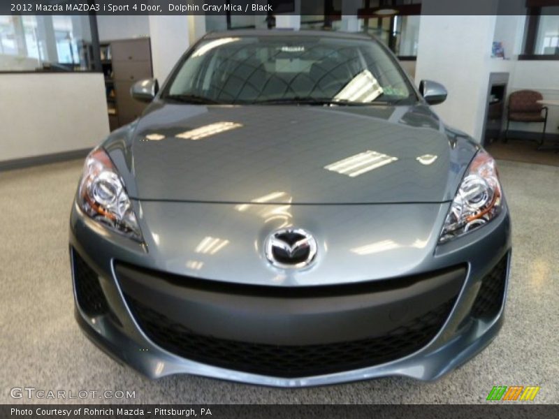 Dolphin Gray Mica / Black 2012 Mazda MAZDA3 i Sport 4 Door