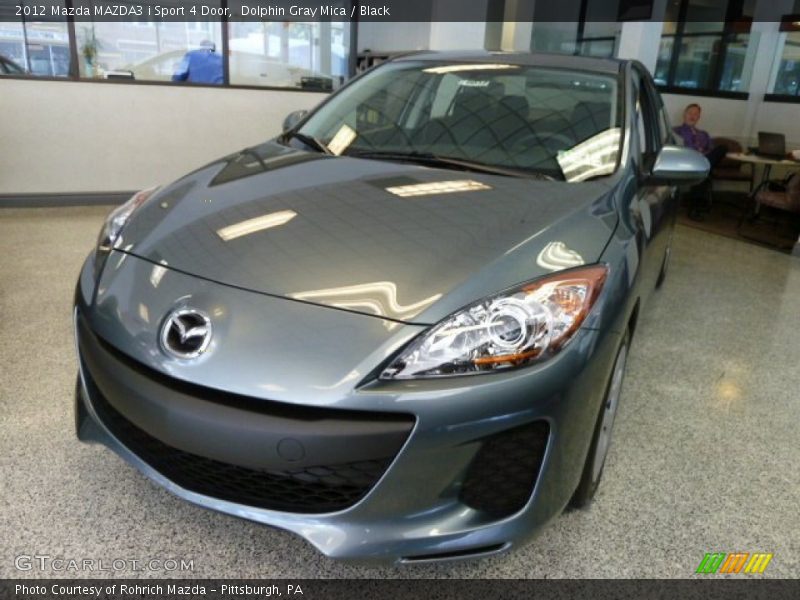 Dolphin Gray Mica / Black 2012 Mazda MAZDA3 i Sport 4 Door