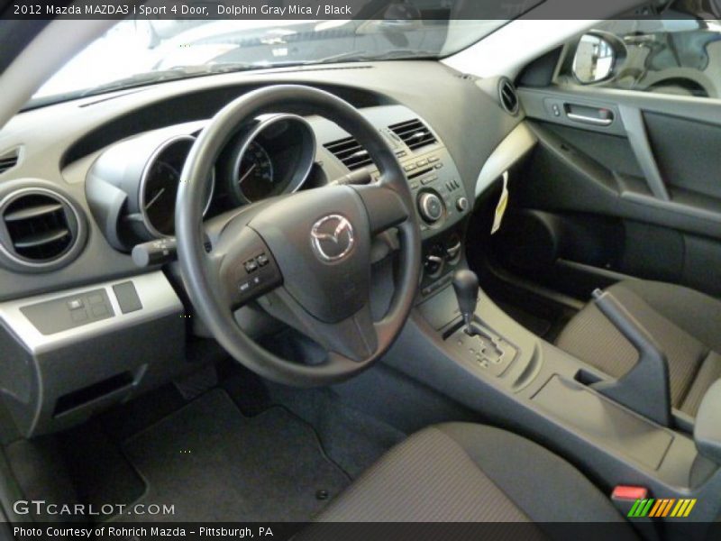  2012 MAZDA3 i Sport 4 Door Black Interior