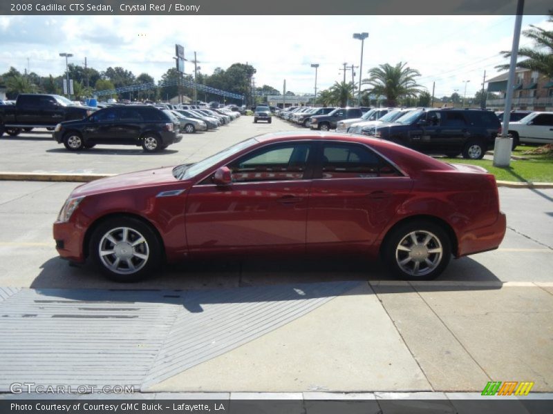 Crystal Red / Ebony 2008 Cadillac CTS Sedan