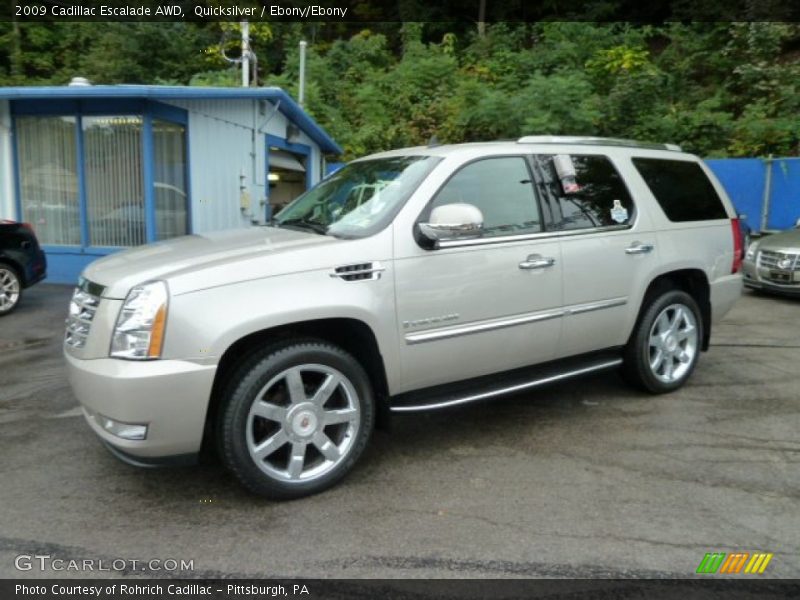 Quicksilver / Ebony/Ebony 2009 Cadillac Escalade AWD