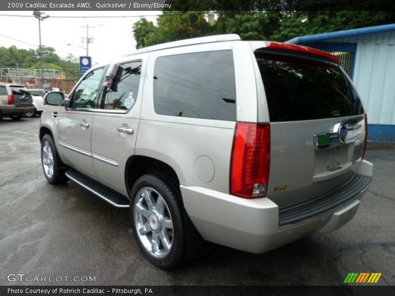 Quicksilver / Ebony/Ebony 2009 Cadillac Escalade AWD