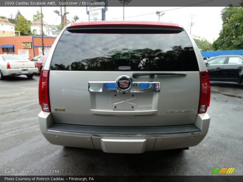 Quicksilver / Ebony/Ebony 2009 Cadillac Escalade AWD