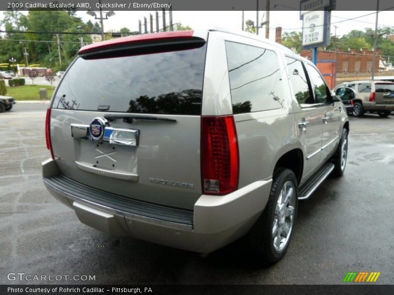 Quicksilver / Ebony/Ebony 2009 Cadillac Escalade AWD