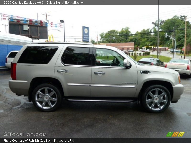 Quicksilver / Ebony/Ebony 2009 Cadillac Escalade AWD