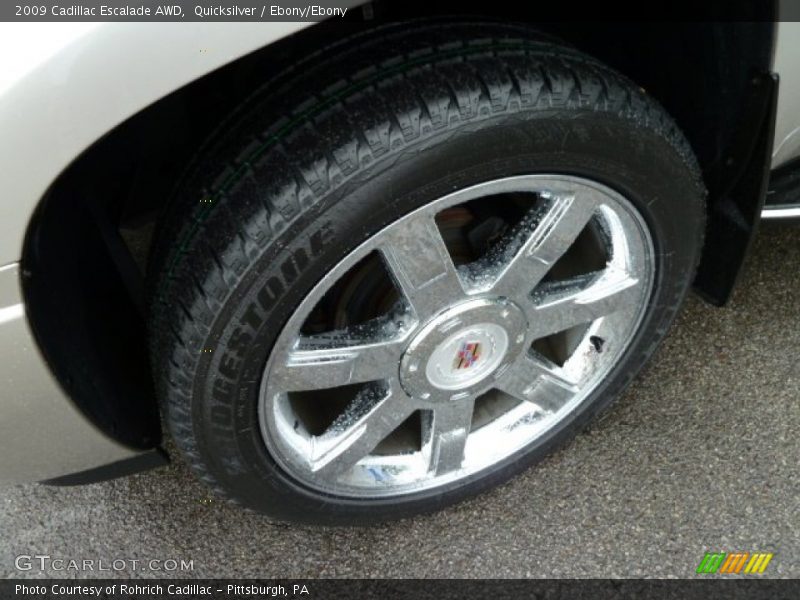Quicksilver / Ebony/Ebony 2009 Cadillac Escalade AWD