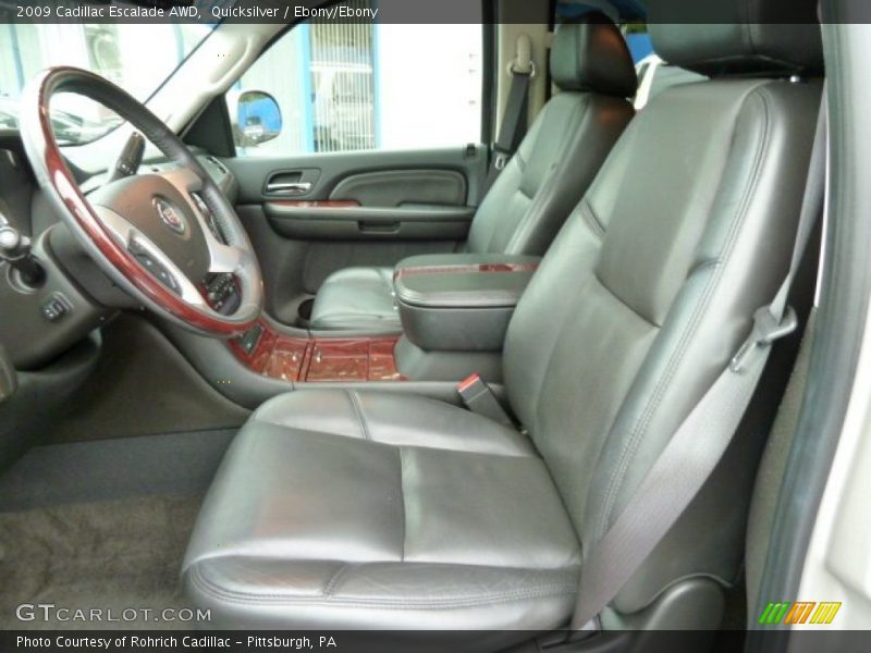 Quicksilver / Ebony/Ebony 2009 Cadillac Escalade AWD