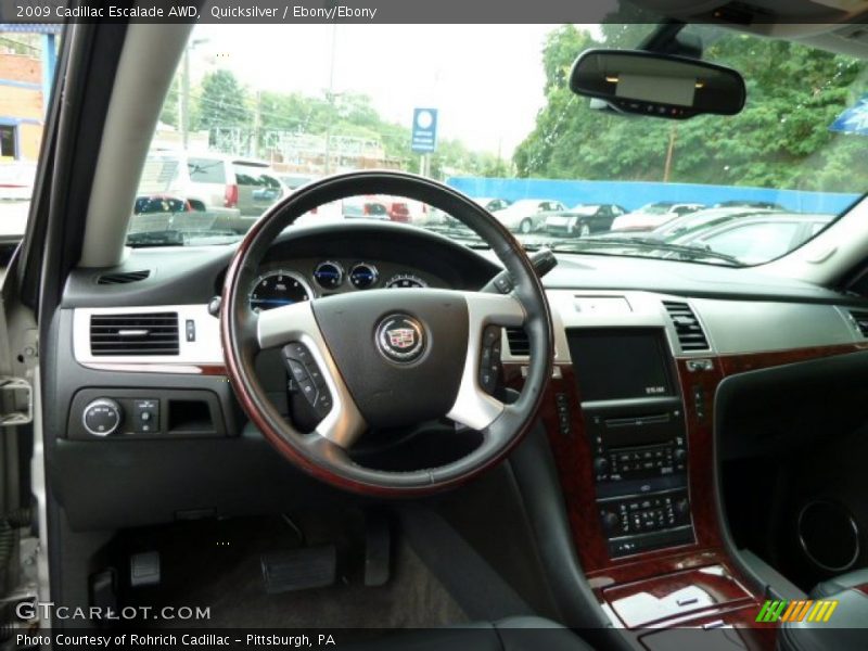 Quicksilver / Ebony/Ebony 2009 Cadillac Escalade AWD