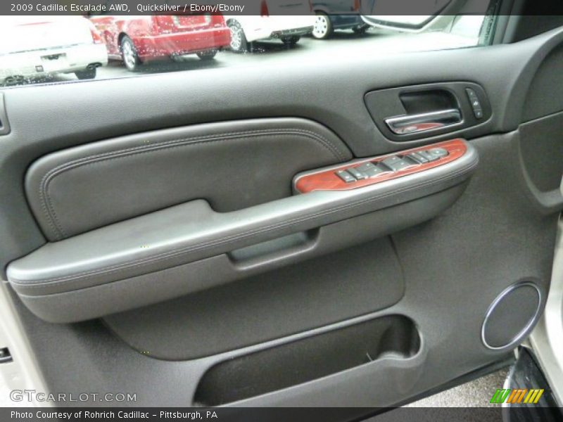 Quicksilver / Ebony/Ebony 2009 Cadillac Escalade AWD