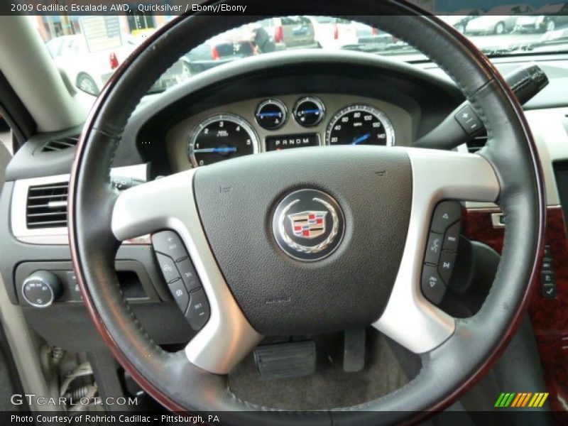 Quicksilver / Ebony/Ebony 2009 Cadillac Escalade AWD