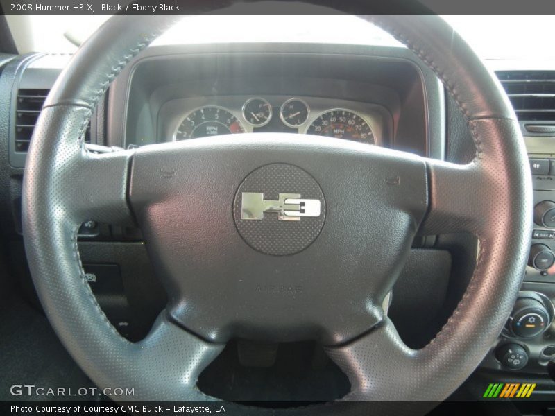 Black / Ebony Black 2008 Hummer H3 X