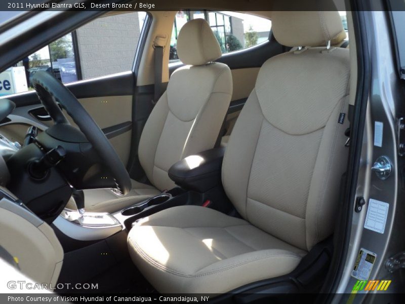 Desert Bronze / Beige 2011 Hyundai Elantra GLS