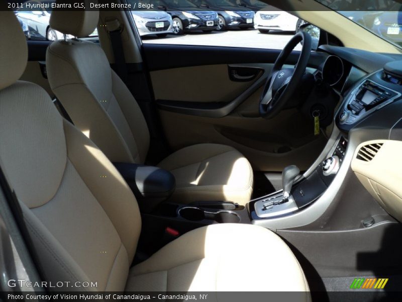 Desert Bronze / Beige 2011 Hyundai Elantra GLS