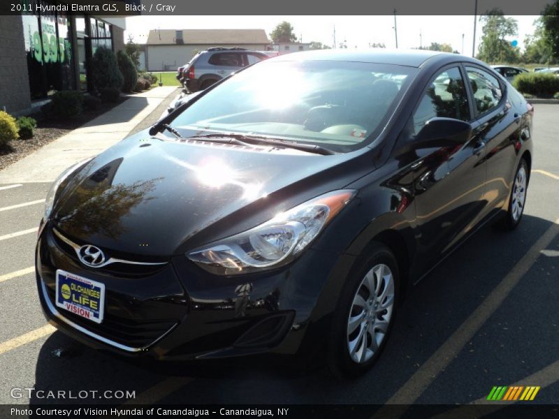 Black / Gray 2011 Hyundai Elantra GLS
