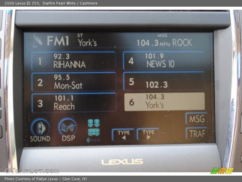Starfire Pearl White / Cashmere 2009 Lexus ES 350