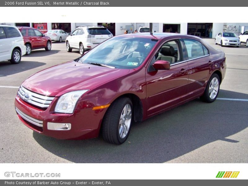 Merlot Metallic / Charcoal Black 2006 Ford Fusion SEL V6