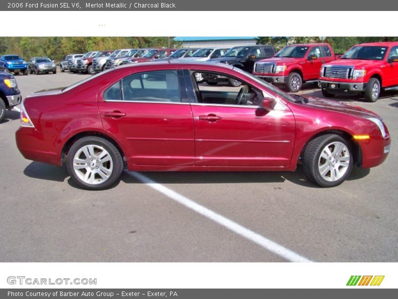 Merlot Metallic / Charcoal Black 2006 Ford Fusion SEL V6