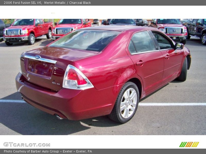 Merlot Metallic / Charcoal Black 2006 Ford Fusion SEL V6