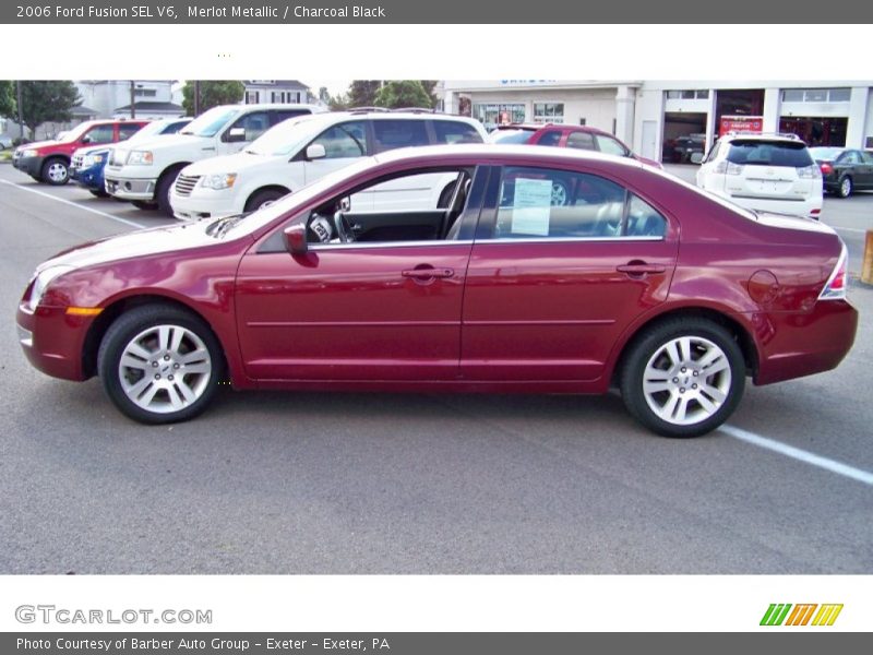 Merlot Metallic / Charcoal Black 2006 Ford Fusion SEL V6