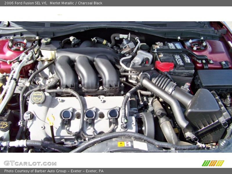 Merlot Metallic / Charcoal Black 2006 Ford Fusion SEL V6