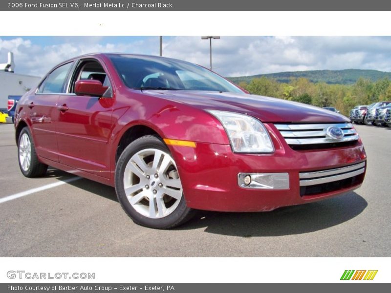 Merlot Metallic / Charcoal Black 2006 Ford Fusion SEL V6