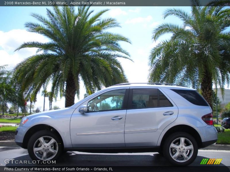 Alpine Rain Metallic / Macadamia 2008 Mercedes-Benz ML 350 4Matic