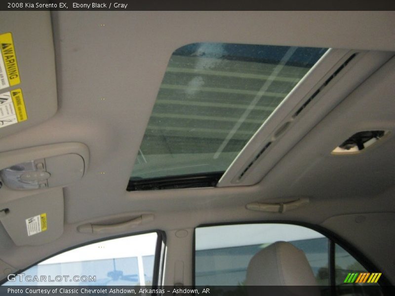 Ebony Black / Gray 2008 Kia Sorento EX