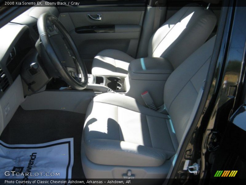 Ebony Black / Gray 2008 Kia Sorento EX