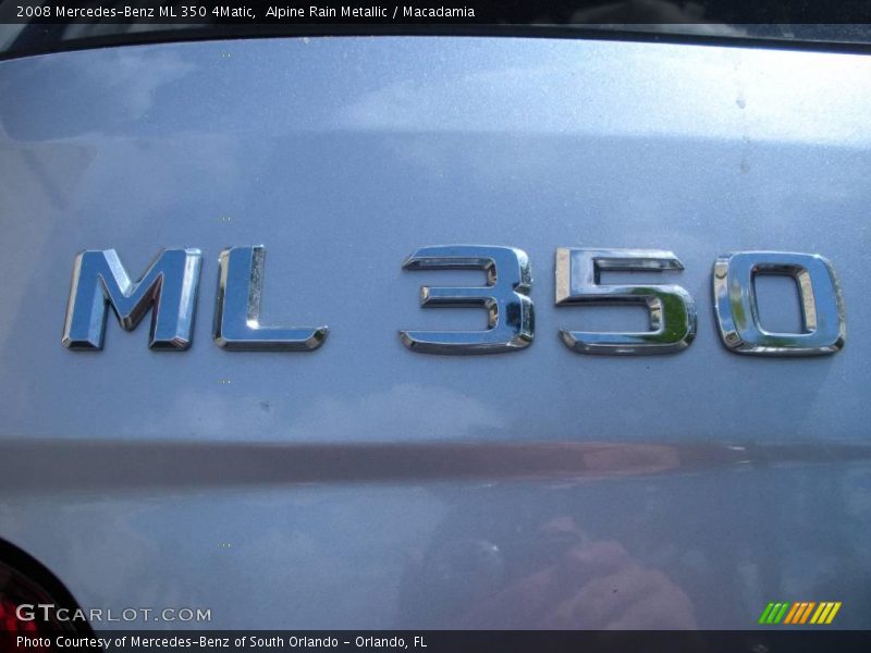 Alpine Rain Metallic / Macadamia 2008 Mercedes-Benz ML 350 4Matic