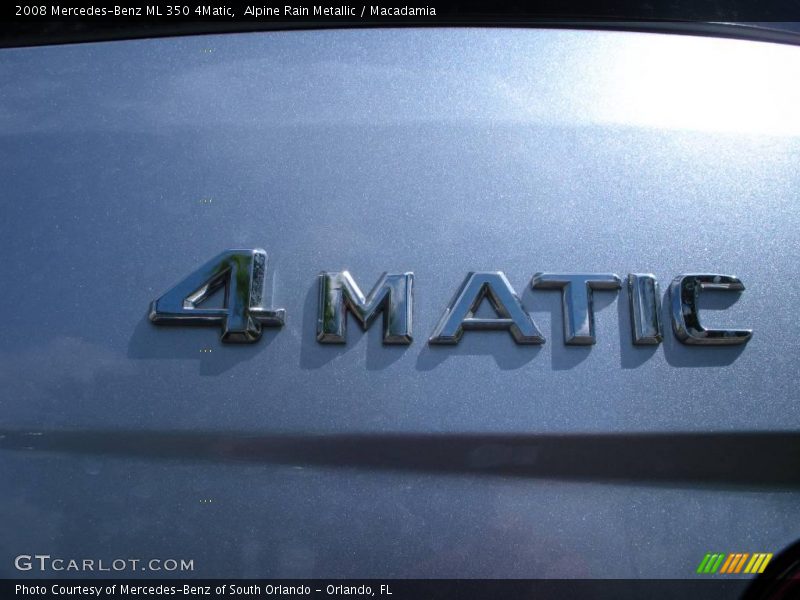 Alpine Rain Metallic / Macadamia 2008 Mercedes-Benz ML 350 4Matic