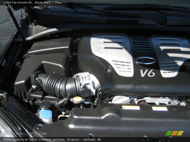 Ebony Black / Gray 2008 Kia Sorento EX