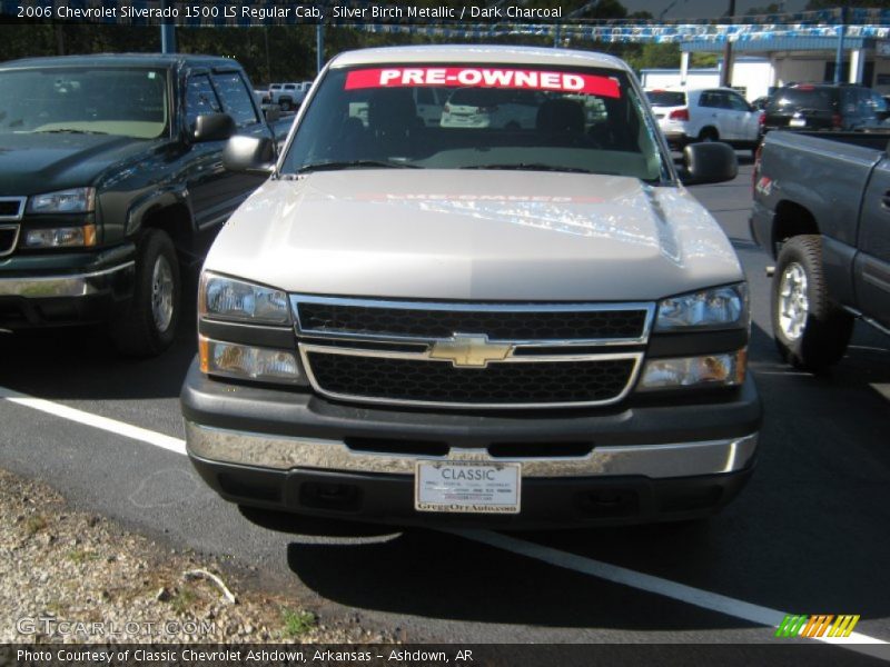 Silver Birch Metallic / Dark Charcoal 2006 Chevrolet Silverado 1500 LS Regular Cab