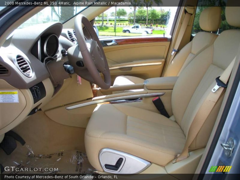 Alpine Rain Metallic / Macadamia 2008 Mercedes-Benz ML 350 4Matic