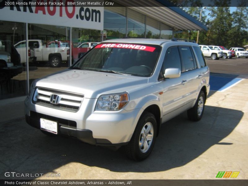 Billet Silver Metallic / Gray 2008 Honda Pilot Value Package