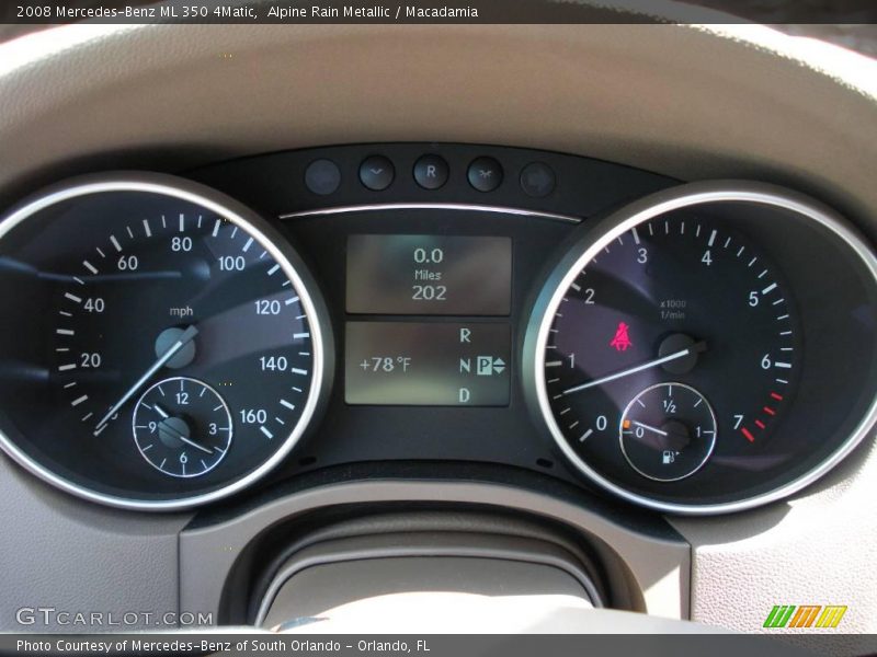 Alpine Rain Metallic / Macadamia 2008 Mercedes-Benz ML 350 4Matic