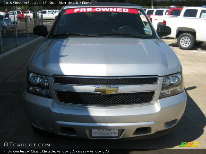 Sheer Silver Metallic / Ebony 2010 Chevrolet Suburban LS