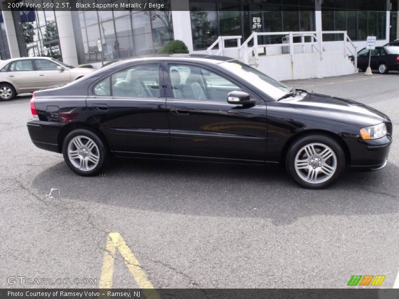Black Sapphire Metallic / Beige 2007 Volvo S60 2.5T