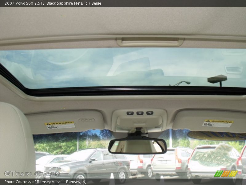 Black Sapphire Metallic / Beige 2007 Volvo S60 2.5T